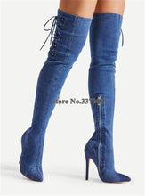 Load image into Gallery viewer, Sexy Toe Over Knee HIgh Heel Boots
