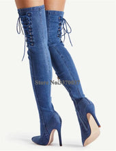 Load image into Gallery viewer, Sexy Toe Over Knee HIgh Heel Boots
