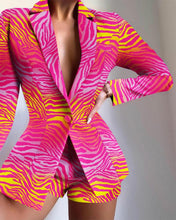 Load image into Gallery viewer, Fashion Single Button Blazer And Shorts Set
