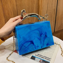 Load image into Gallery viewer, Luxury Acrylic Designer Small Chain Crossbody Bag

