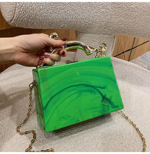 Load image into Gallery viewer, Luxury Acrylic Designer Small Chain Crossbody Bag
