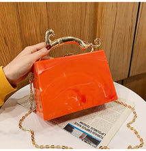 Load image into Gallery viewer, Luxury Acrylic Designer Small Chain Crossbody Bag
