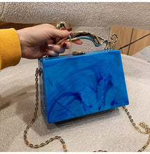 Load image into Gallery viewer, Luxury Acrylic Designer Small Chain Crossbody Bag
