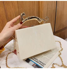 Load image into Gallery viewer, Luxury Acrylic Designer Small Chain Crossbody Bag
