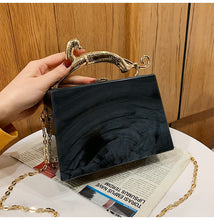 Load image into Gallery viewer, Luxury Acrylic Designer Small Chain Crossbody Bag
