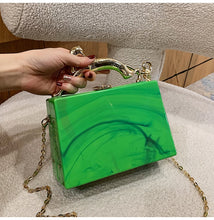 Load image into Gallery viewer, Luxury Acrylic Designer Small Chain Crossbody Bag
