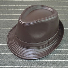 Load image into Gallery viewer, British Style Faux Leather Hat
