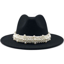 Load image into Gallery viewer, Brilliant Beaded-Band Panama Jazz Fedora
