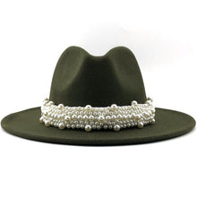 Load image into Gallery viewer, Brilliant Beaded-Band Panama Jazz Fedora
