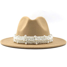Load image into Gallery viewer, Brilliant Beaded-Band Panama Jazz Fedora
