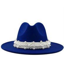 Load image into Gallery viewer, Brilliant Beaded-Band Panama Jazz Fedora
