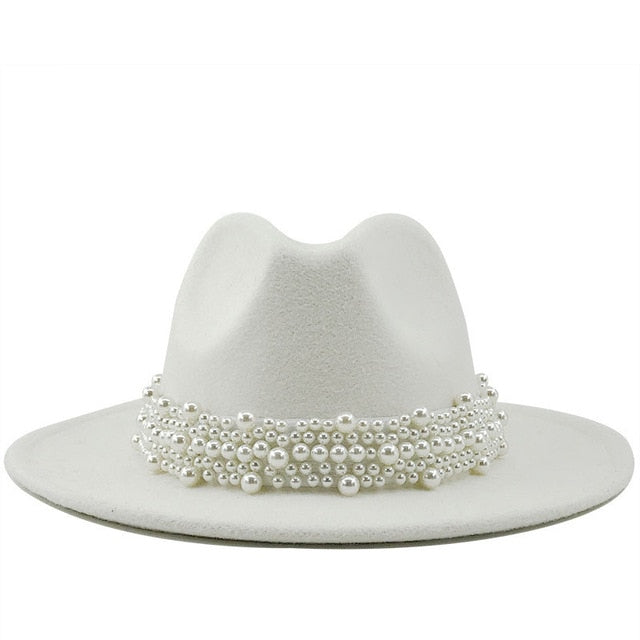 Brilliant Beaded-Band Panama Jazz Fedora