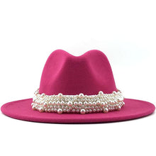 Load image into Gallery viewer, Brilliant Beaded-Band Panama Jazz Fedora
