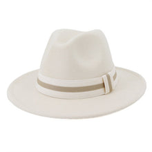 Load image into Gallery viewer, Polished Wide Brim Classic Banded Fedora
