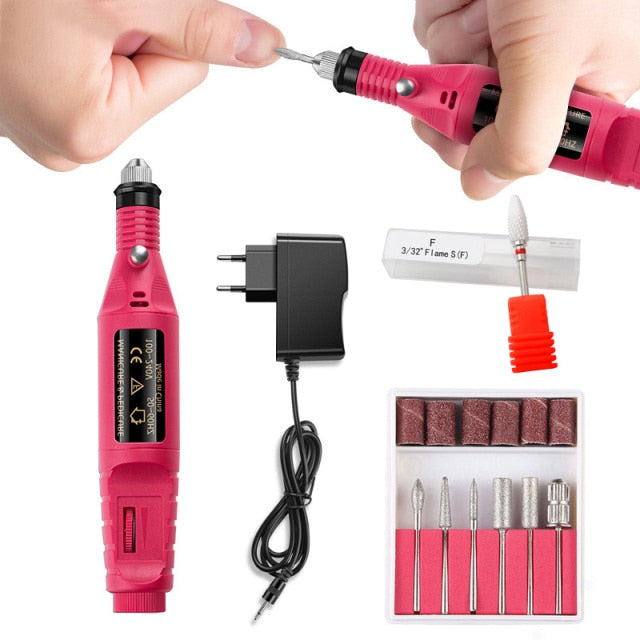 Professional Electric Manicure Pedicure Drill Set