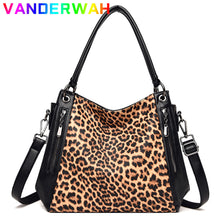 Load image into Gallery viewer, Luxury Designer Leopard Print Handbag

